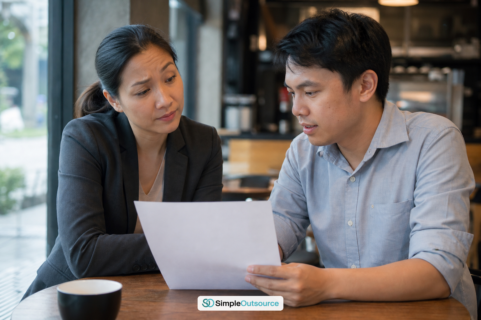 Two colleagues in Thailand comparing a public EOR starting price against a full proposal