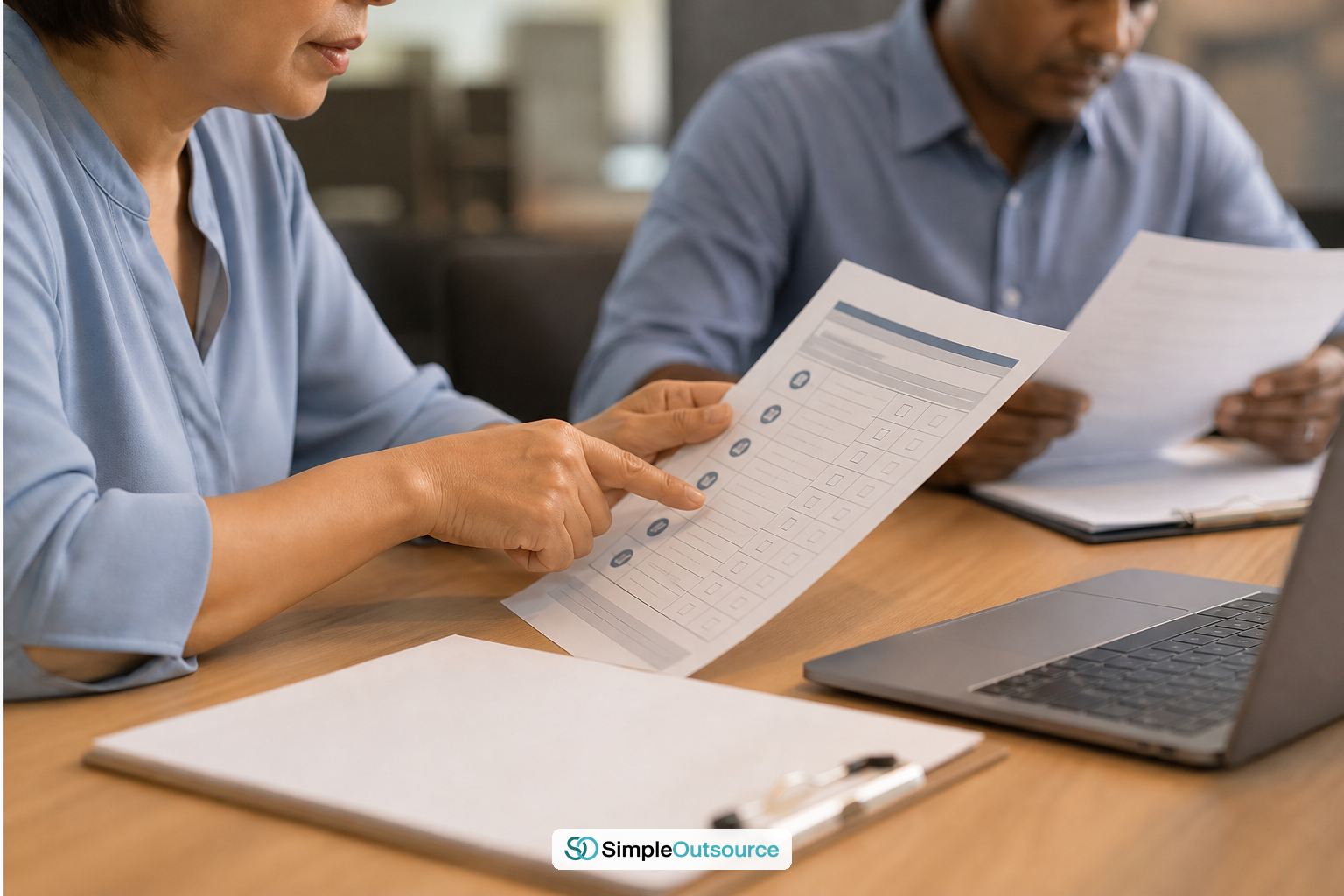 HR reviewing position, company and employment details closely before filing a Thailand work permit renewal